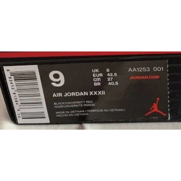 Nike Air Jordan 32 MJ Day Bred Color Banned AA1253 NBA Basketball Shoes Mens 9 main image 8